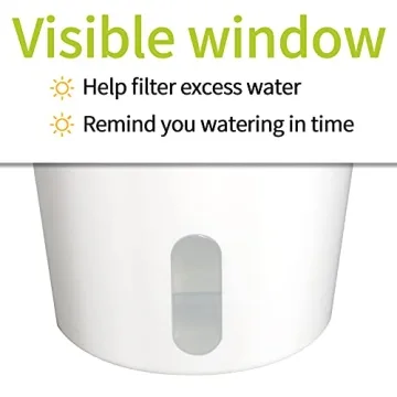 Self Watering Pots Set with Water Level Indicator