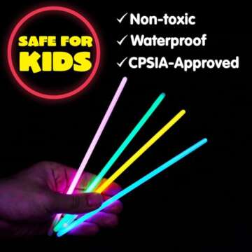 JOYIN 300 Pack Glow Sticks for Vibrant Parties and Events