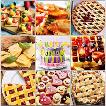 Fondant Ribbon Cutter Wheel Roller Set for Pastry Arts