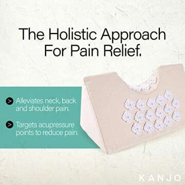 Kanjo FSA HSA Eligible Acupressure Neck Pain Relief Pillow