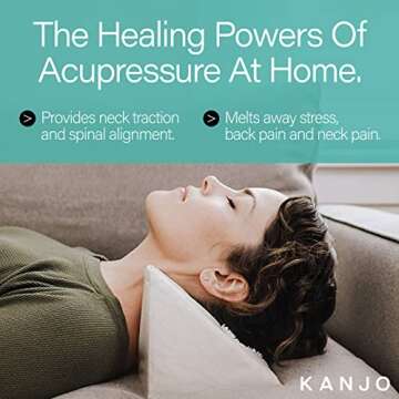 Kanjo Acupressure Neck Pain Relief Pillow for Stress Relief