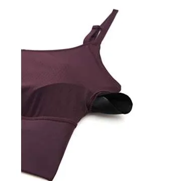 CRZ YOGA Adjustable Longline Sports Bra for Women