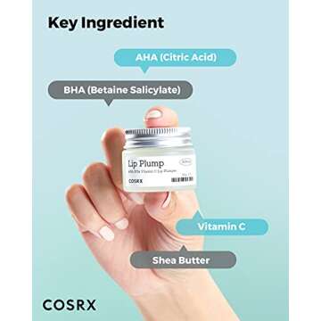 COSRX Lip Care Balm for Dry Chapped Lips, Enriched with Shea Butter, Sleeping Mask, Korean Skin Care, Animal Testing-Free, Artificial Fragrance-Free, Parabens-Free (Lip Plumper)
