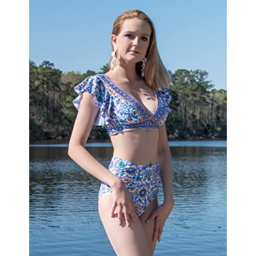 Soucrat Women's High Waisted Bikini Set - Stylish & Comfortable