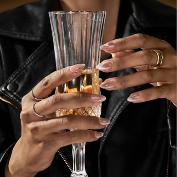 BTArtboxnails French Tip Cat Eye Press on Nails for Salon-Quality Manicures