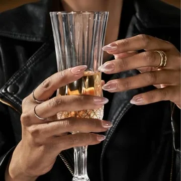 BTArtboxnails French Tip Cat Eye Press on Nails for Salon-Quality Manicures