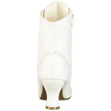 Ellie Shoes Women's 253-SARAH Mid Calf Boot, White, 9 M US