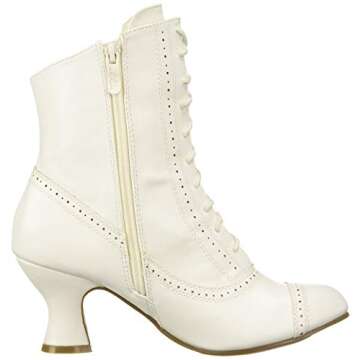 Ellie Shoes Women's 253-SARAH Mid Calf Boot, White, 9 M US