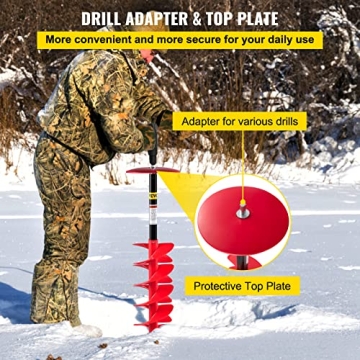 VEVOR Ice Drill Auger for Easy Ice Fishing Access