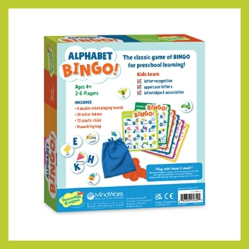 Peaceable Kingdom Alphabet Bingo Educational Board Game