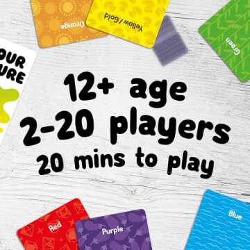 Colorbrain: Ultimate Family Board Game | Top Board Game for Kids and Adults | 2 - 20 players, Fun fo...