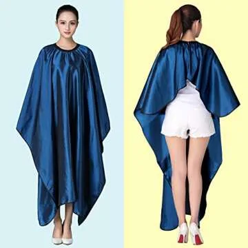 Iusmnur Barber Cape, Professional Hair Salon Cape with Adjustable Metal Clip, Shampoo Hair Cutting C...