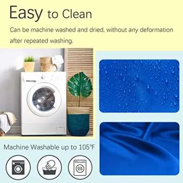 Iusmnur Barber Cape, Professional Hair Salon Cape with Adjustable Metal Clip, Shampoo Hair Cutting Cape for Barbers and Stylists - 55 x 63 inches (Blue)