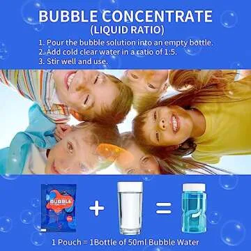 Fun Bubble Gun for Kids, Rechargeable Bubble Blower