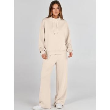 ANRABESS Women's 2 Piece Sweatsuit Set for Fall Style