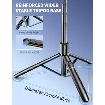 71" Adjustable Aluminum Tripod & Selfie Stick for iPhone