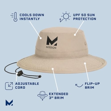 Unisex MISSION Cooling Bucket Hat - Stylish & Functional