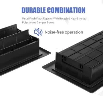 Heavy Duty 4x10 Floor Register Adjustable Steel Vent Cover