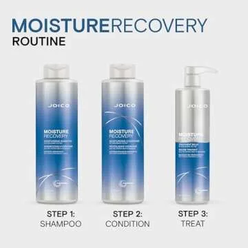 Joico Moisture Recovery Moisturizing Shampoo | For Thick, Coarse, Dry Hair | Restore Moisture, Smoothness, Strength, & Elasticity | Reduce Breakage | With Jojoba Oil & Shea Butter | 33.8 Fl Oz