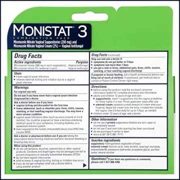Monistat 3-Day Yeast Infection Treatment & Anti-Itch Cream