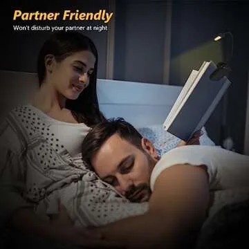 LED Rechargeable Book Light for Reading and Studying in Bedroom or Dormitory. Eye caring 9 modes, Stepless Dimming Brightness, 9-90H Runtime, Small Size and Lightweight with Anti-skid clip is portable