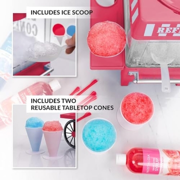 Nostalgia Vintage Snow Cone Machine for Fun Treats