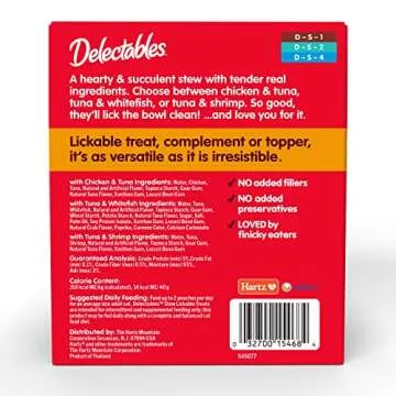 Hartz Delectables Stew Lickable Cat Treats Variety Pack