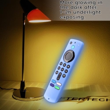 2-Pack Glowing Remote Cover for Easy Access with Lanyard