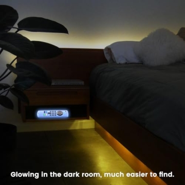 2-Pack Glowing Remote Cover for Easy Access with Lanyard