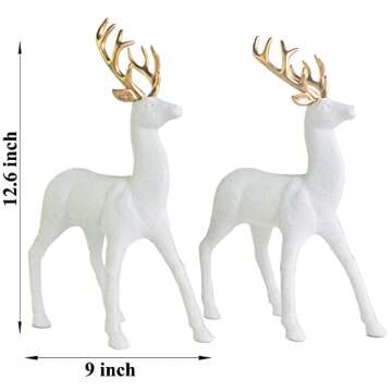 GEDLIRE Christmas Reindeer Decoration Set for Holidays