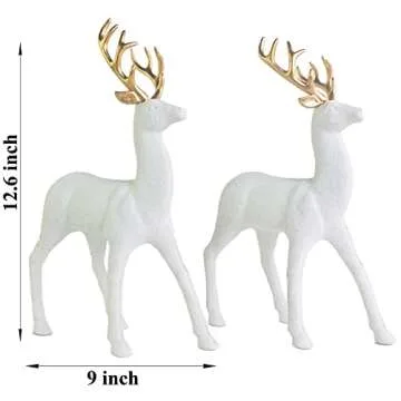 GEDLIRE Christmas Reindeer Decoration Set for Holidays
