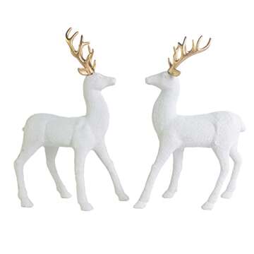 GEDLIRE Christmas Reindeer Decoration Set for Holidays