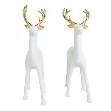 GEDLIRE Christmas Reindeer Decoration Set for Holidays