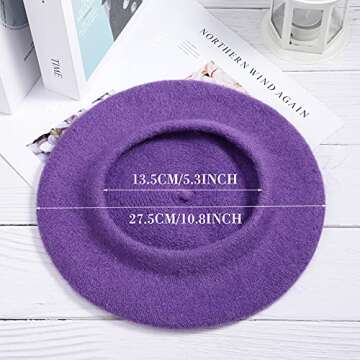 Stylish 24 Color Wool Beret Set for All Seasons