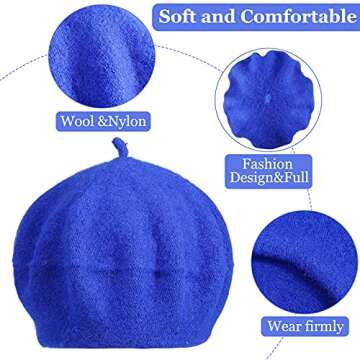 Stylish 24 Color Wool Beret Set for All Seasons