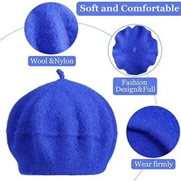 Stylish 24 Color Wool Beret Set for All Seasons