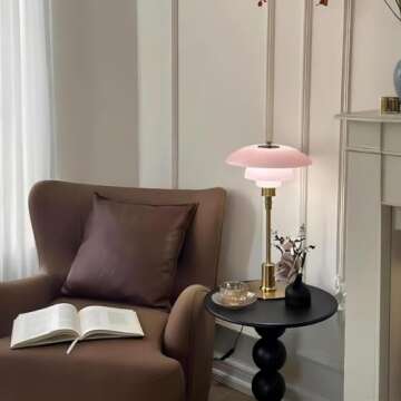 Stylish LIGHTLAND Bauhaus Table Lamp with Bulb Included
