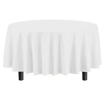 Premium 84" Plastic Tablecloths - 12 Pack
