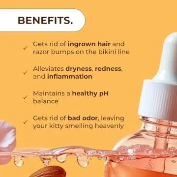 Glo Melanin Yoni Oil Wash for Women pH Balance and Wetness, Vaginal Oil or Feminine Oil for Ingrown Hair with Rose Petals, Almond Oil, Vitamin E Jojoba Oil Herbal Blend for Yoni Care (2 oz / 60ml)