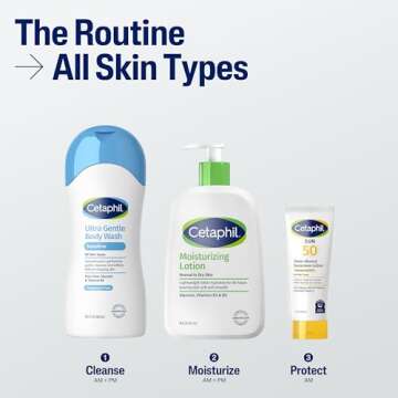 Cetaphil Ultra Gentle Refreshing Body Wash, For Dry to Normal, Sensitive Skin, 16.9oz Pack of 3, Aloe Vera, Calendula, Vitamin B5, Hypoallergenic, Paraben Free, Fragrance Free, Dermatologist Tested