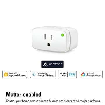 Eve Energy (Matter) - Smart Plug, App and Voice Control, 100% Privacy, Matter Over Thread, Works wit...