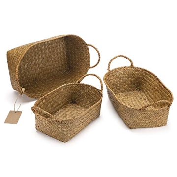 Natural Seagrass Woven Baskets for Stylish Storage