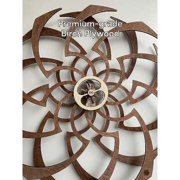 Handmade Kinetic Wooden Wall Art - Unique Home Decor