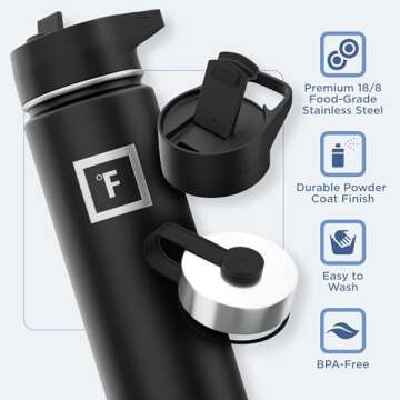 IRON °FLASK Insulated Water Bottle - Perfect for Adventurers