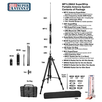 Top Portable HF + VHF Antenna with Easy Setup