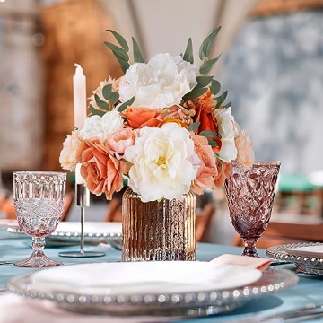 Champagne Silk Rose Flowers for DIY Wedding Decor