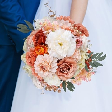 Champagne Silk Rose Flowers for DIY Wedding Decor