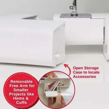 SINGER M2100 Lightweight & Compact Sewing Machine With 63 Stitch Applications, LED Light & Easy 4-step Buttonhole | Ideal for Mending and Sewing