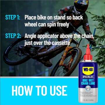 WD-40 Specialist Bike Wet Chain Lube, 4 OZ