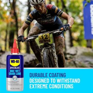WD-40 Specialist Bike Wet Chain Lube, 4 OZ